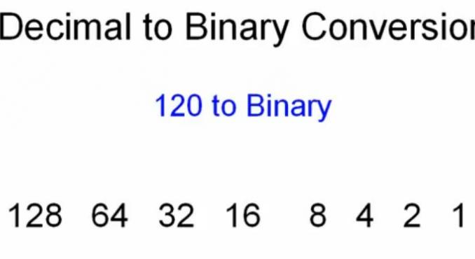 Course objectives. Know how to convert IP address in dotted decimal format to binary format